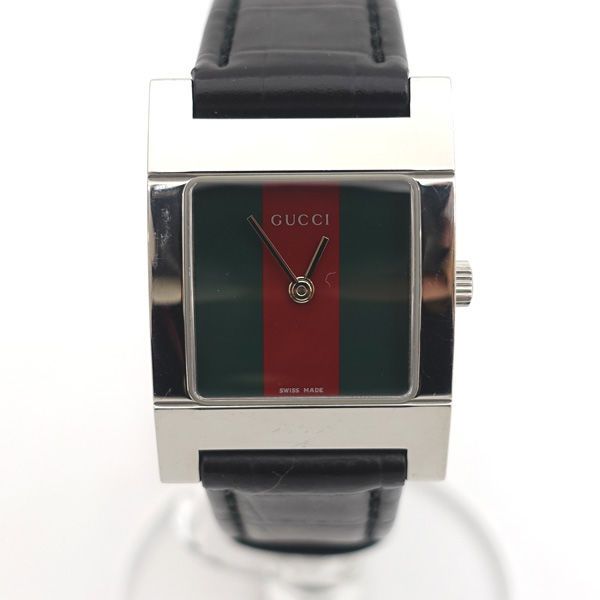 GUCCI / グッチ ◆レディース 腕時計 シェリー スクエア クォーツ 7700L  【レディース/ガールズ/LADY/女性/婦人】【腕時計/うでとけい/ウォッチ/Watch】 【クォーツ】 ブランド【中古】