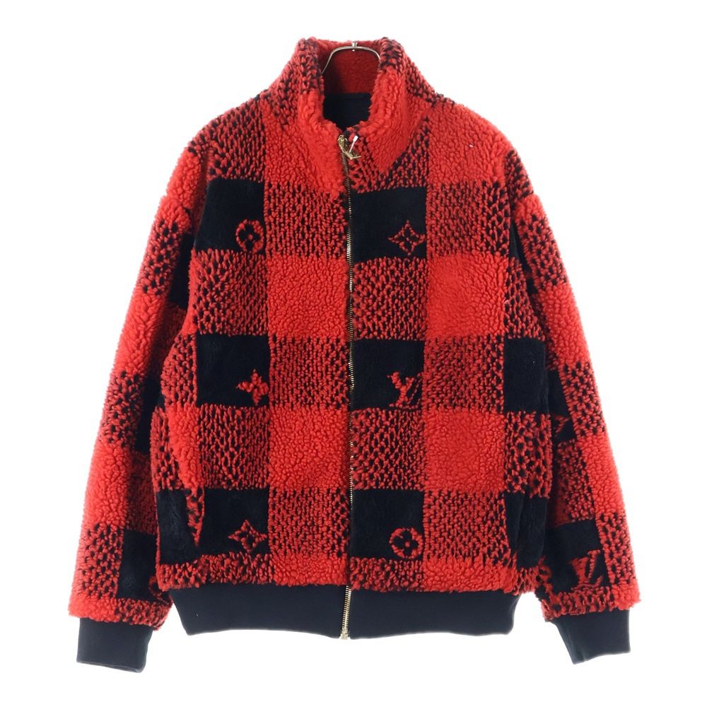 LOUIS VUITTON ルイヴィトン 24AW ダミエフリースジャケットブルゾン レッド RM242M NJF HRY86W