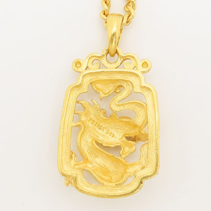 PRIMA GOLD プリマゴールド 純金 24K ペンダント メンズ（Amazon
