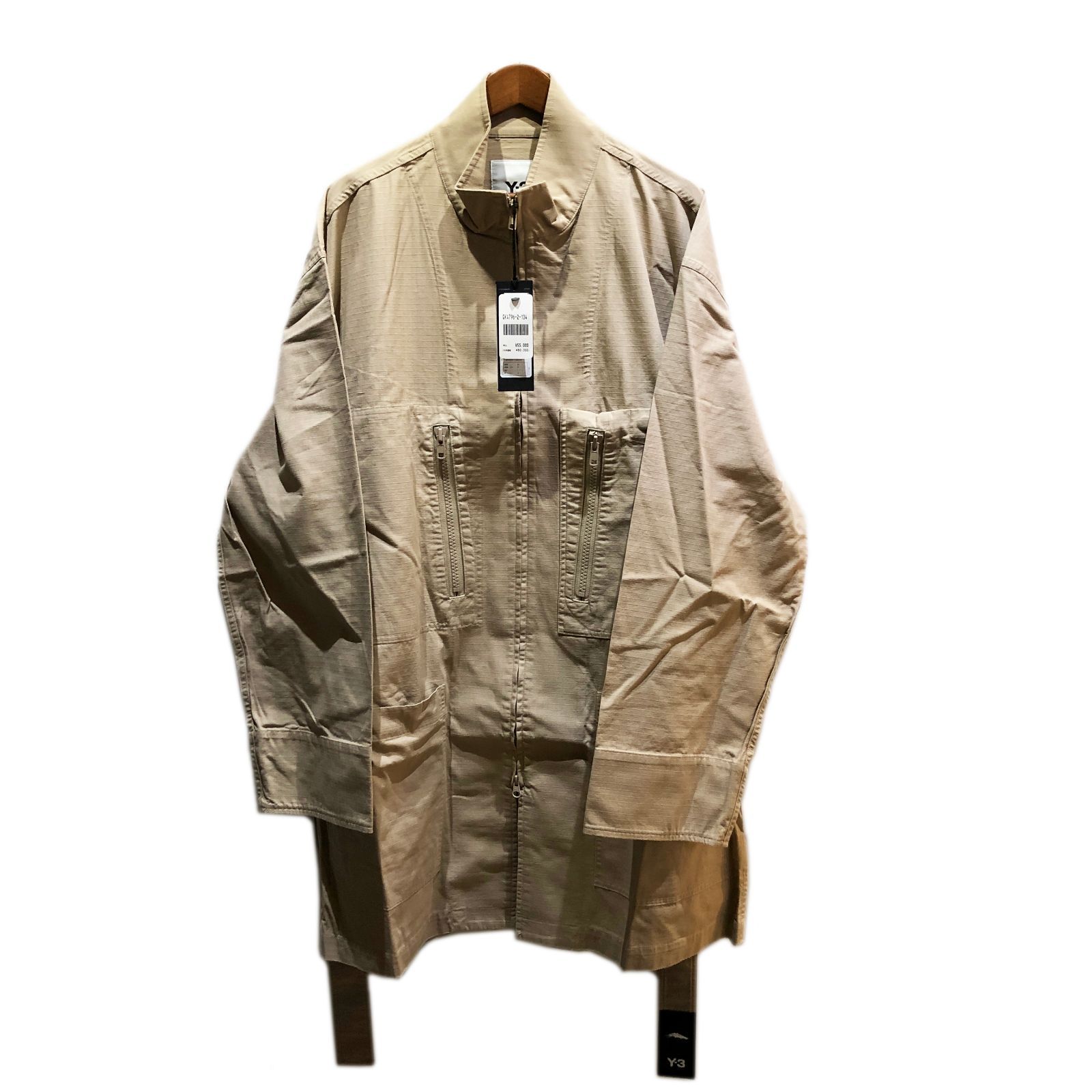 Y-3 ワイスリー M CH3 CO-RIPSTOP UTILITY JACKET リップストップ ベルテッド ユーティリティ ジャケット  GK4796 TRAKHA / KAKTRA（ベージュ系）