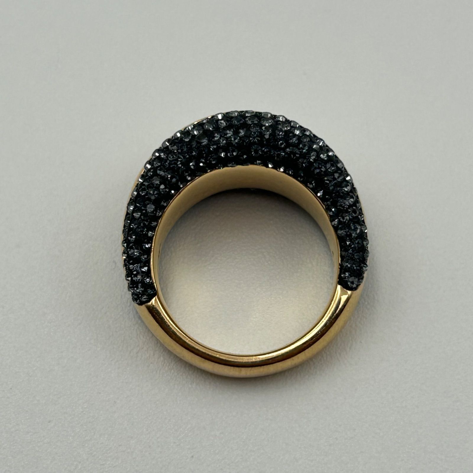 SWAROVSKI スワロフスキー リング クリスタル 指輪 52 10号 金色