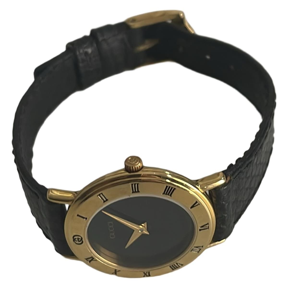 GUCCI(グッチ) 腕時計 - 3000.2.L レディース 黒 - メルカリ