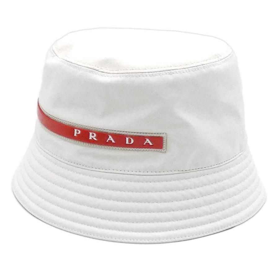 PRADA プラダ 白 ホワイト キャップ - 帽子