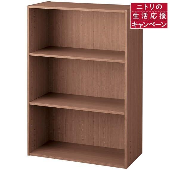 新品 ニトリ カラーボックス 連結できる Nカラボ ワイド 3段 ミドル