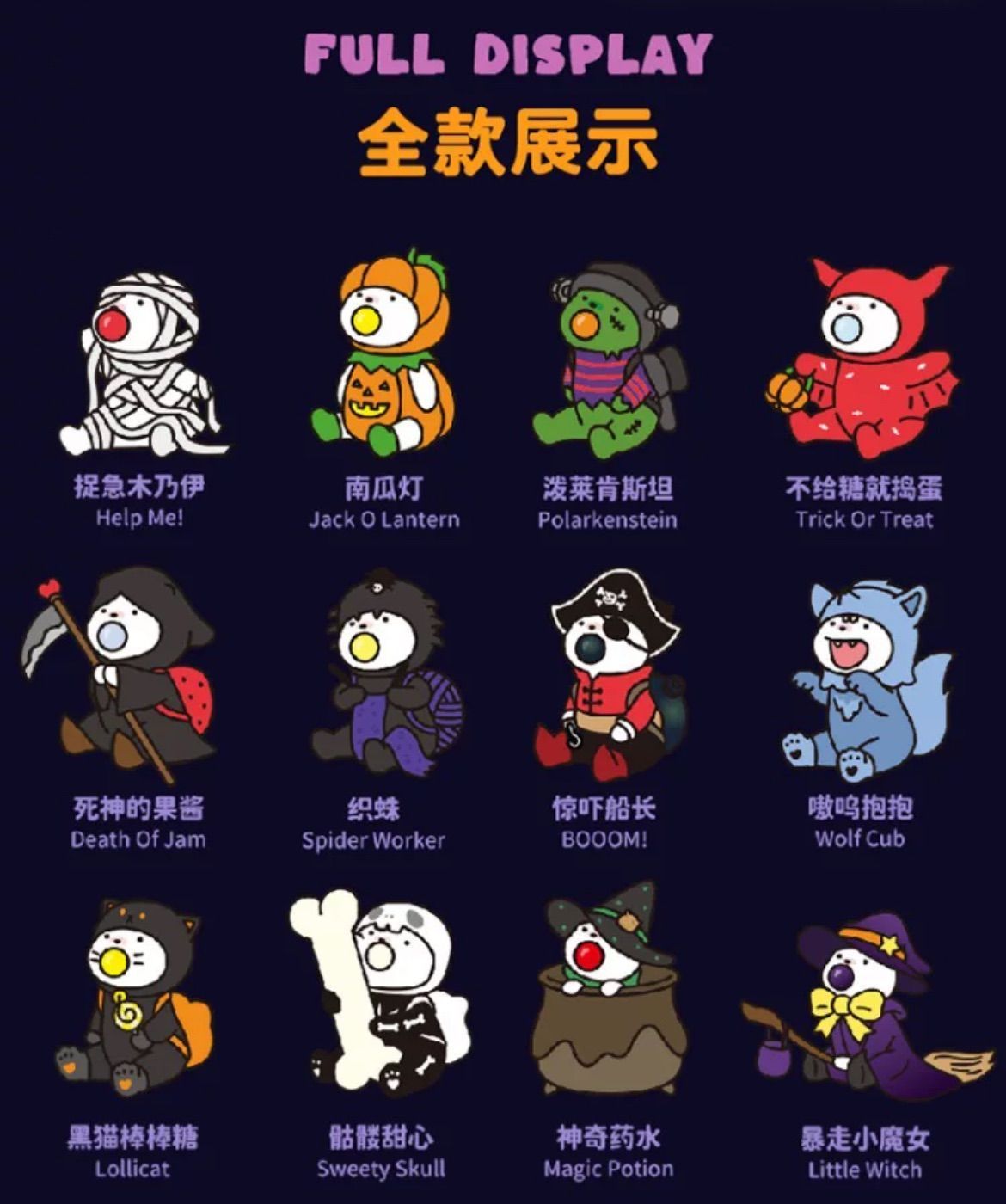 10月 REPOLAR 怪 パーティー” 2025 Halloween Limited” 2025ハロウィン 中国 盲盒 置物 ブラインドボ