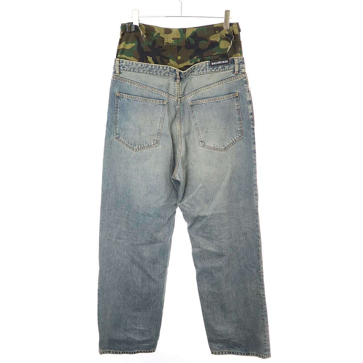 BALENCIAGA バレンシアガ 21AW カモフラージュレイヤードワイド
