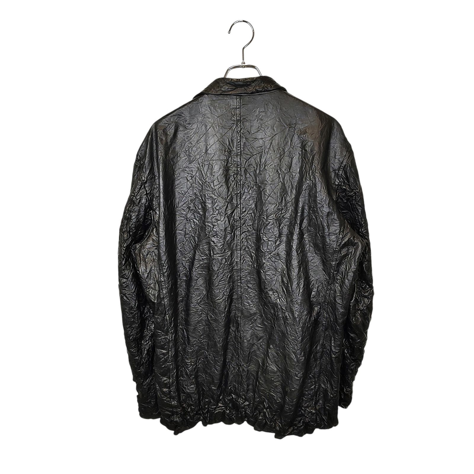 ISSEY MIYAKE WHITE LABEL シワ加工 レザー 3B ジャケット