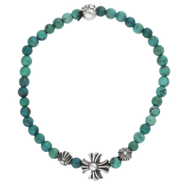 クロムハーツ 4mmビーズブレスレット ターコイズ クロムハーツ 4mm BEAD/4mmビーズブレス BEAD15 4mmターコイズ