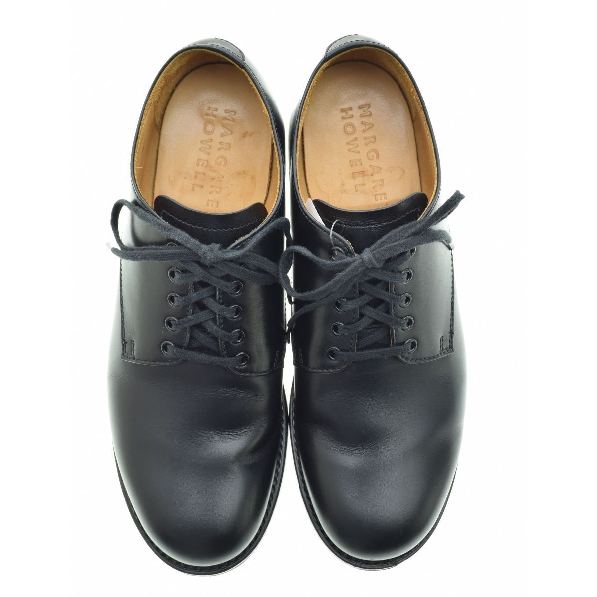 MARGARETHOWELL】LEATHER LACE UP レースアップ 外羽根レザーシューズ