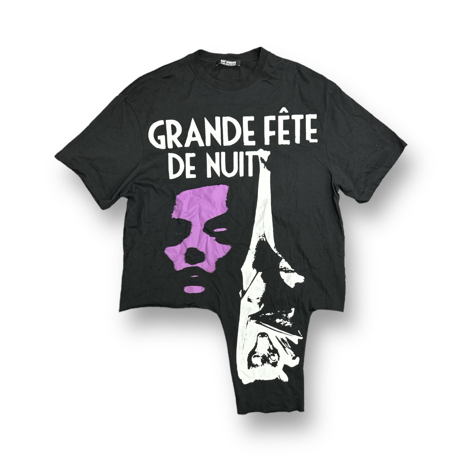RAF SIMONS 22AW Oversized T-Shirt Cut Out Grand Fete De オーバー 