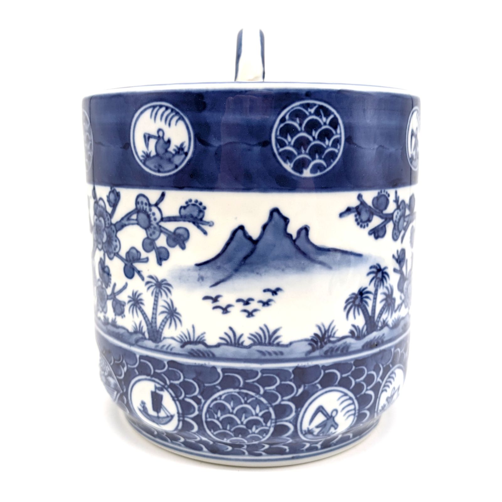 京焼・清水焼・水指・青色染付・茶道具・No.240820-15・梱包