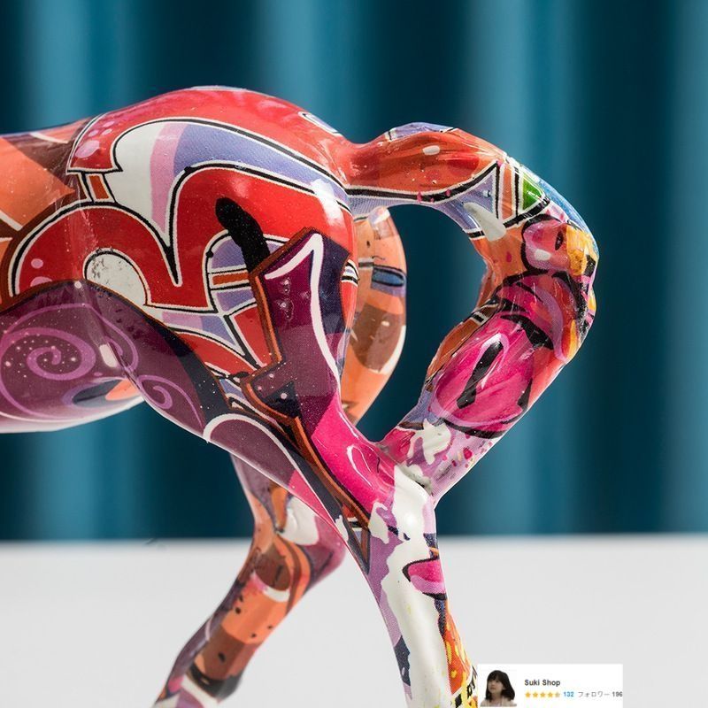 バカラ フィギュリン ○ いななく馬 置物 馬 オーナメント ホース 20.5