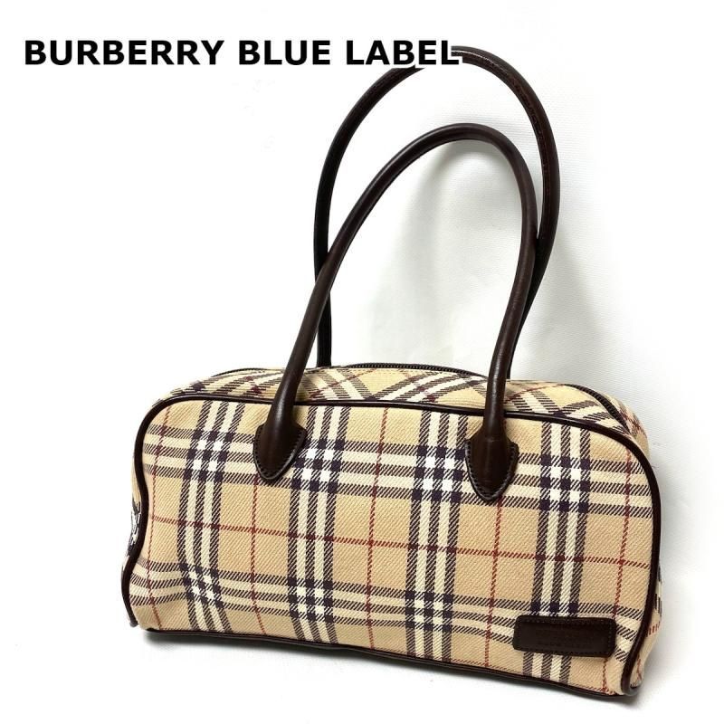 BURBERRY BLUE LABEL ミニ ボストンバッグ ノバチェック - メルカリ