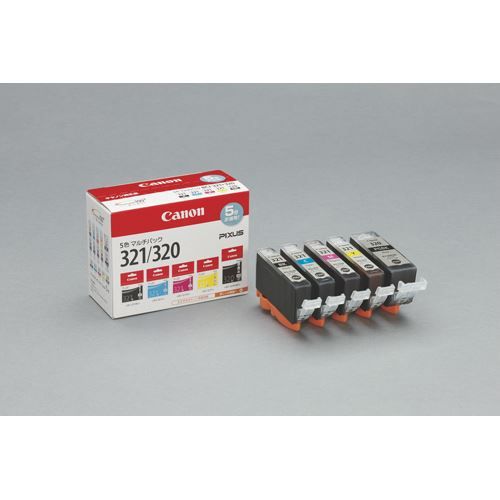 純正未使用期限切れCanon 【純正】Canon BCI-321+320・5色マルチパック 計
