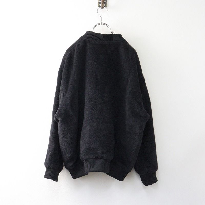 メンズ 定価7.9万 ウィロウ WIRROW alpaca wool blouson black メンズ 定価7.9万 ウィロウ WIRROW alpaca wool blouson black