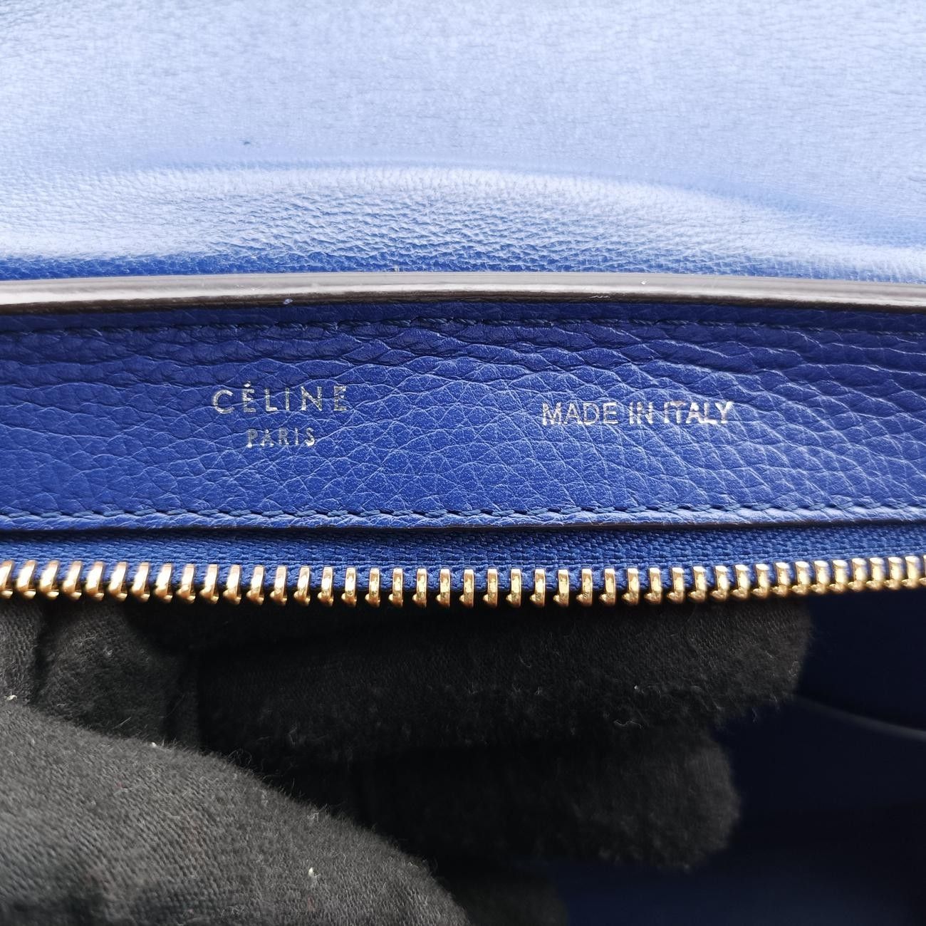 セリーヌCelineトラペーズスモールブルー×ネイビーレザー×スエードS-VP-1103 S-MM-1113