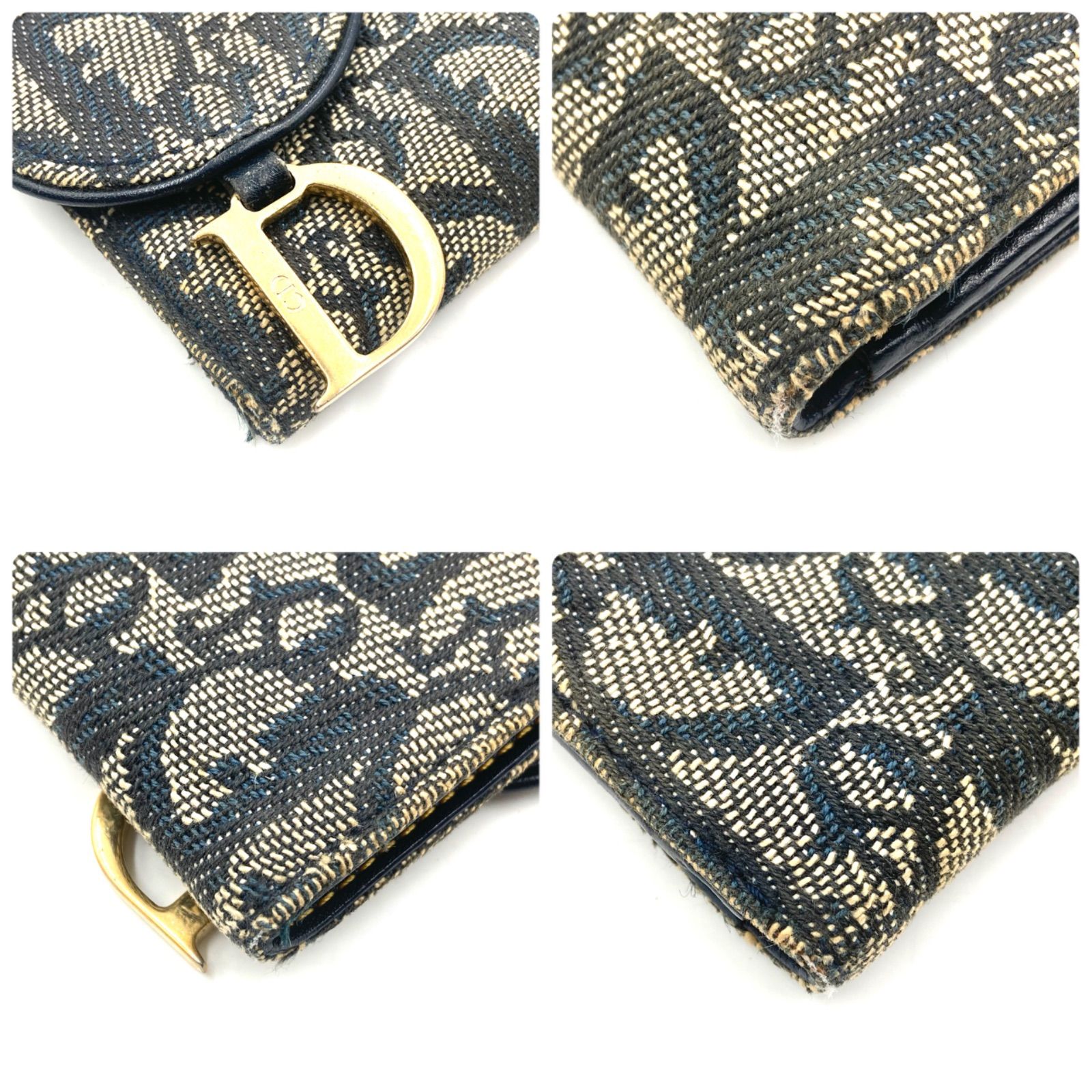 Christian Dior クリスチャンディオール サドル 長財布 トロッター