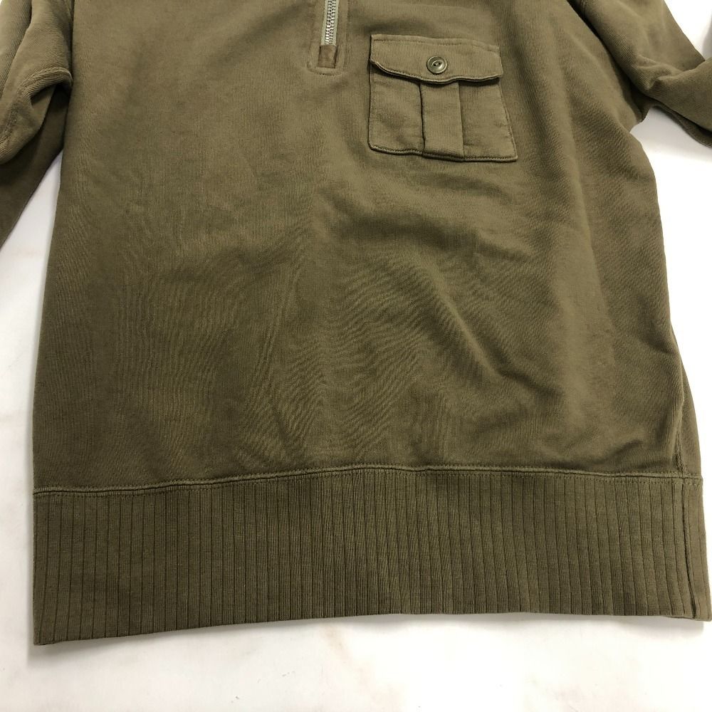 02w17449 ダブルアールエル RRL ハーフジップスウェット カーキ