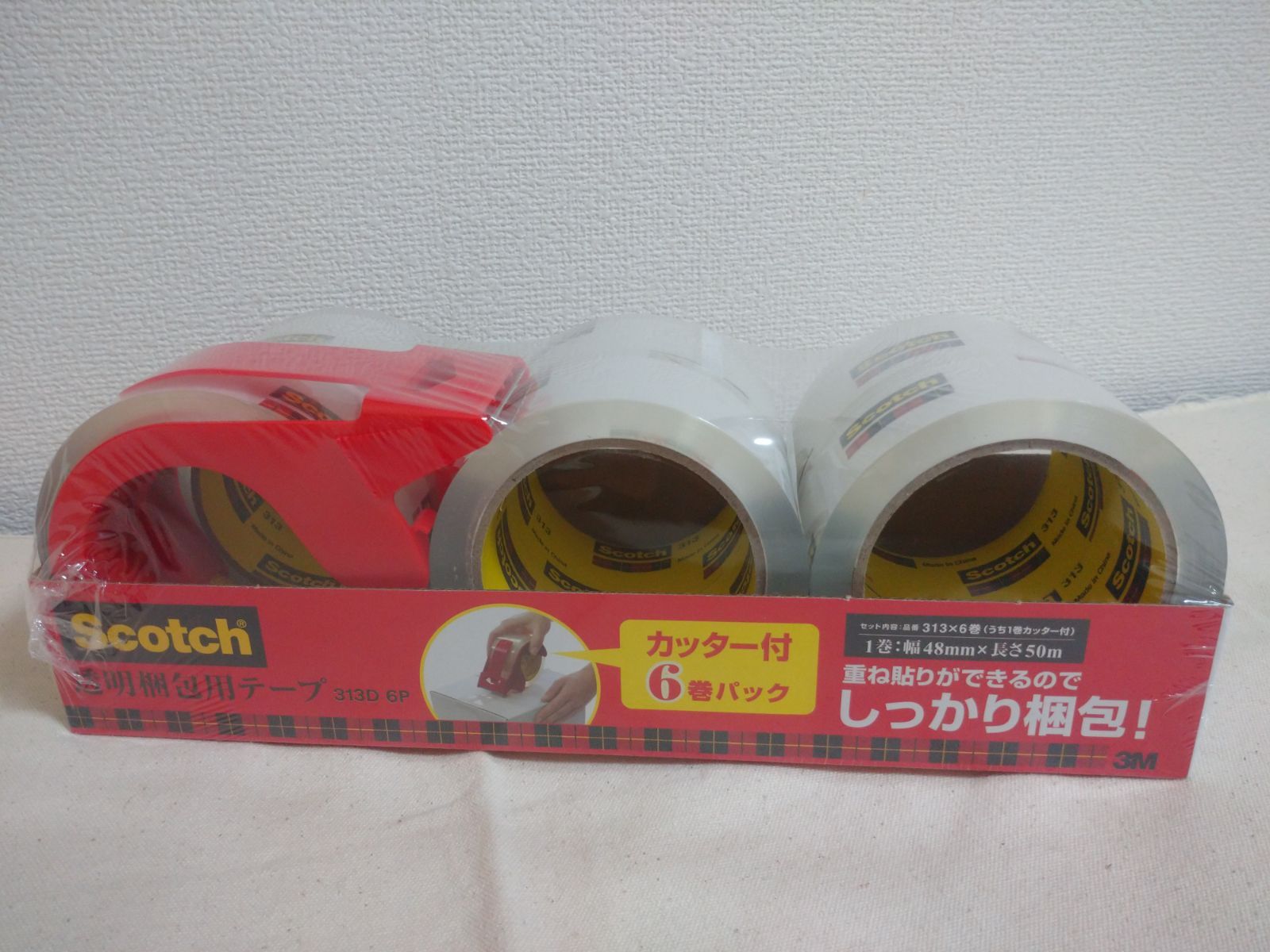 3M Scotch スコッチ 透明粘着テープ500 15mmX35m 10巻入 3M-500-3-1535