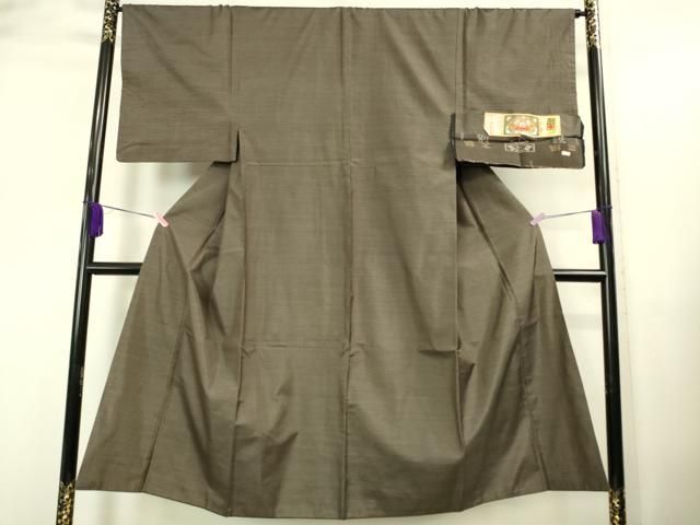 平和屋着物 上 男性 本場大島紬 アンサンブル 長襦袢 無双仕立て 長羽織セット 上村商店謹製 証紙付き DZAA9203kh5