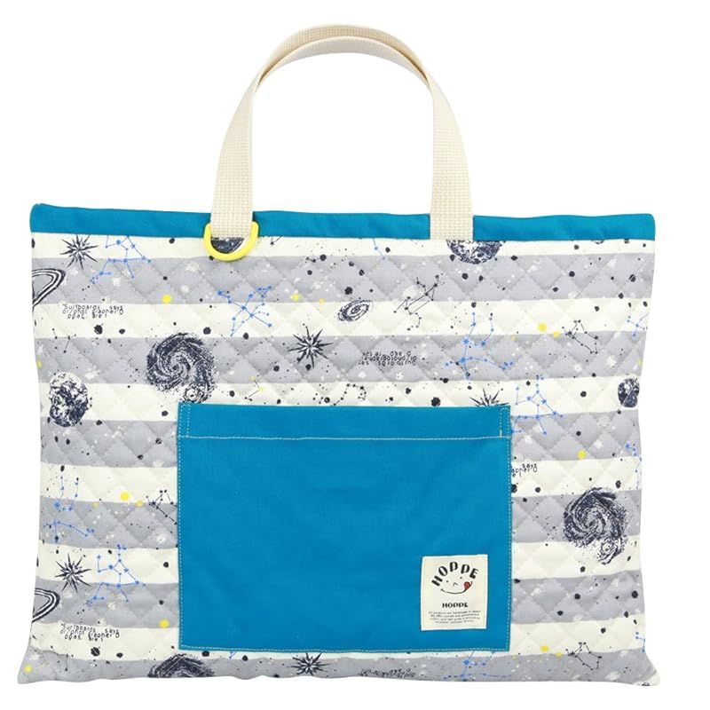 HOPPE 5点セット (しましまspaceグレー) : 5点セット しましまspaceグレー レッスンバッグ 巾着袋