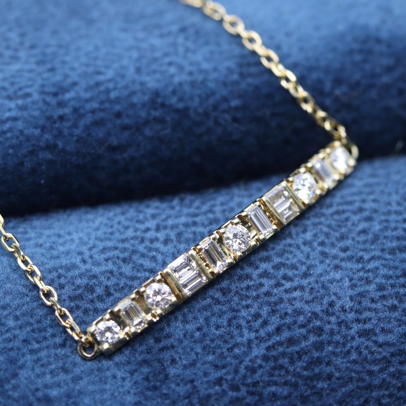 美品 ベルシオラ K18 ブレスレット ダイヤモンド 0.38ct バー バケットダイヤ /24-874S - メルカリ