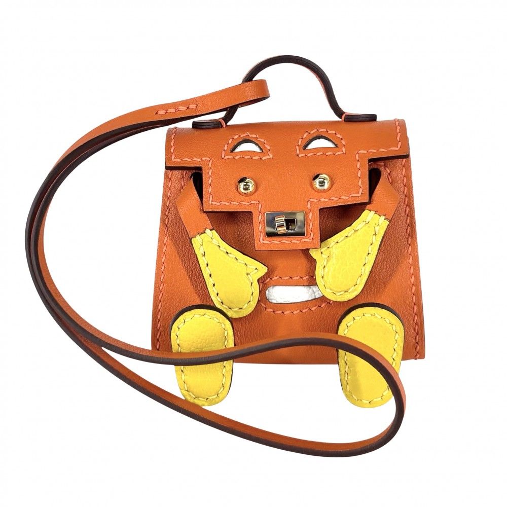 エルメス キーホルダー イルージョン オレンジ エルメス HERMES キーリング キーホルダー イリュージョン 鍵