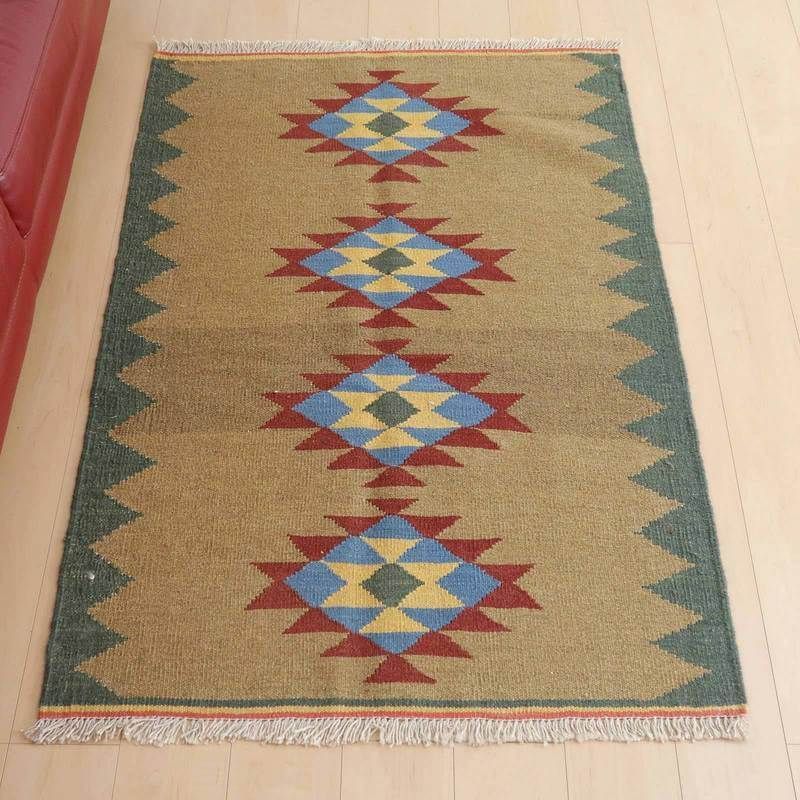 ペルシャ絨毯 ヴィンテージラグ 150×118cm 手織り オールドpersia ラグ