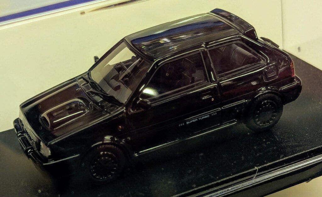 インターアライド 1|43 Hi Story NISSAN MARCH SUPER TURBO 1989 ブラックメタリック