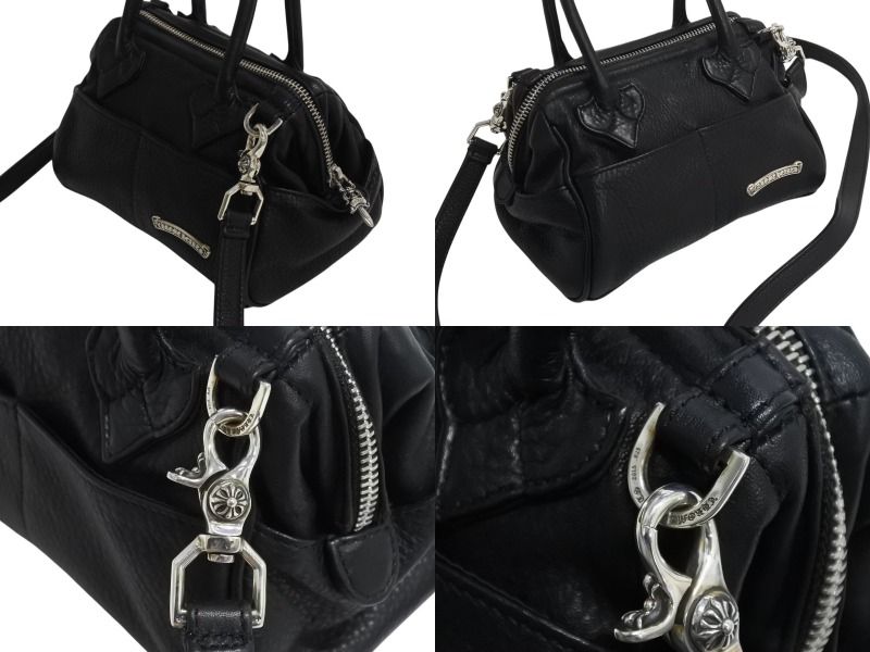 新品♡シルバー♡編み込み レザーハンドバッグ♡ Mal.♡チャーム付き CHROME HEARTS クロムハーツ #5DAGGER ZIP1 #5ダガーチャーム