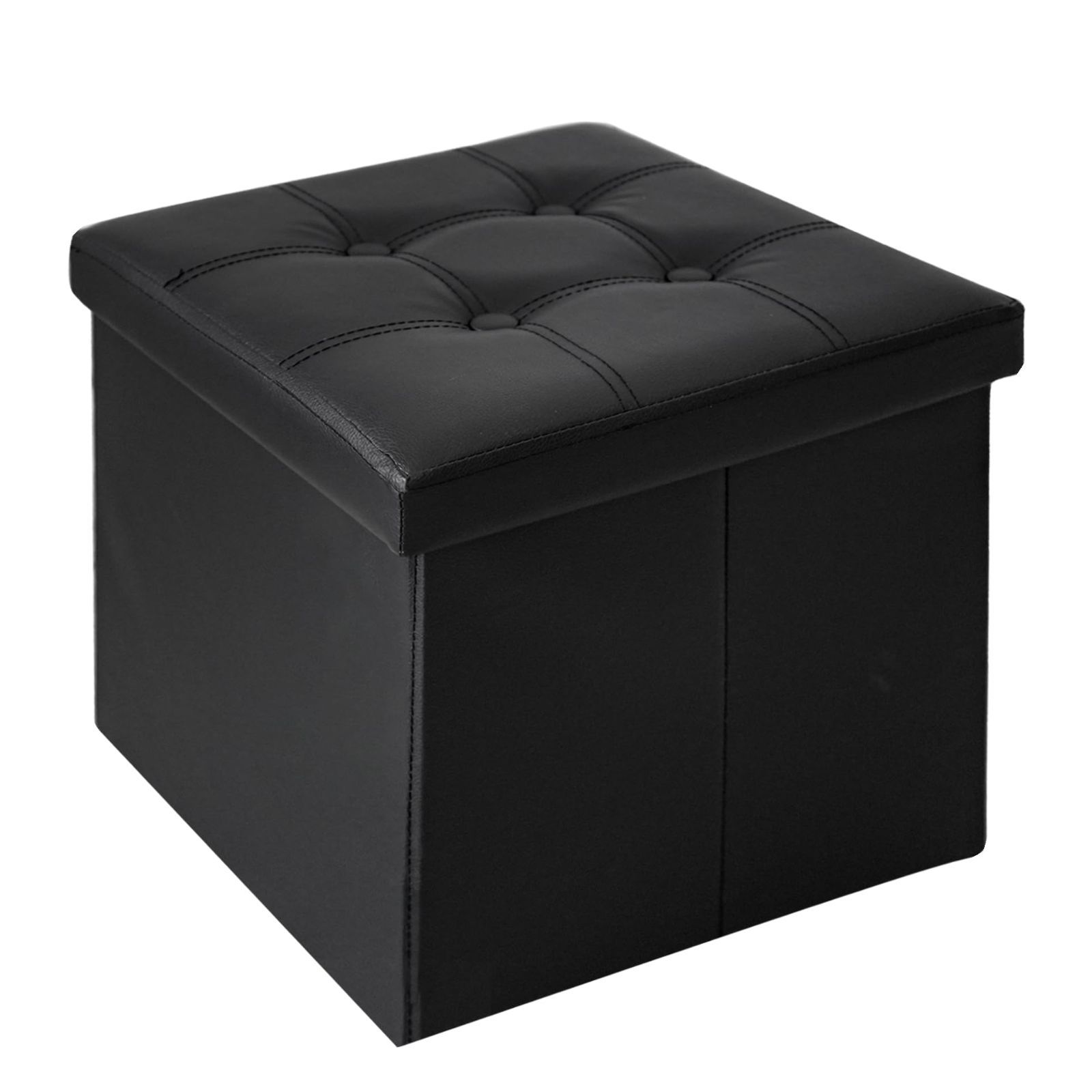 Cictokpスツール収納 ボックス 折りたたみ 正方形 38×38×38cm フタ付き オットマン収納 椅子 ボックス 足置き 座れる収納ボックス 北欧 オットマン おしゃれ ベンチ 椅子 イス いす 一人掛け コ