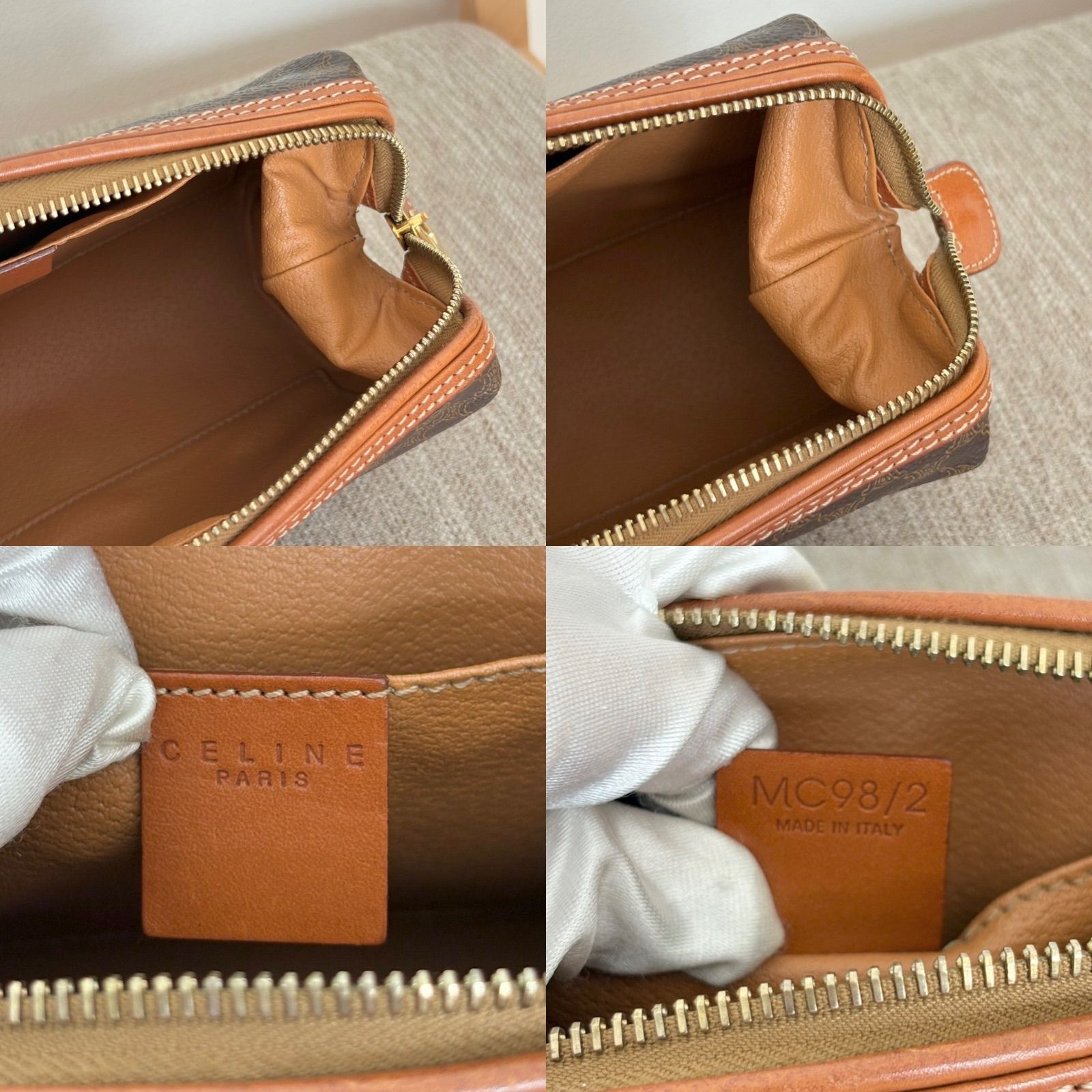 【美品】CELINE セリーヌ マカダム ポーチ ブラウン バック レディース 楽天市場】【バッグ】CELINE セリーヌ マカダム柄 ブラゾン柄
