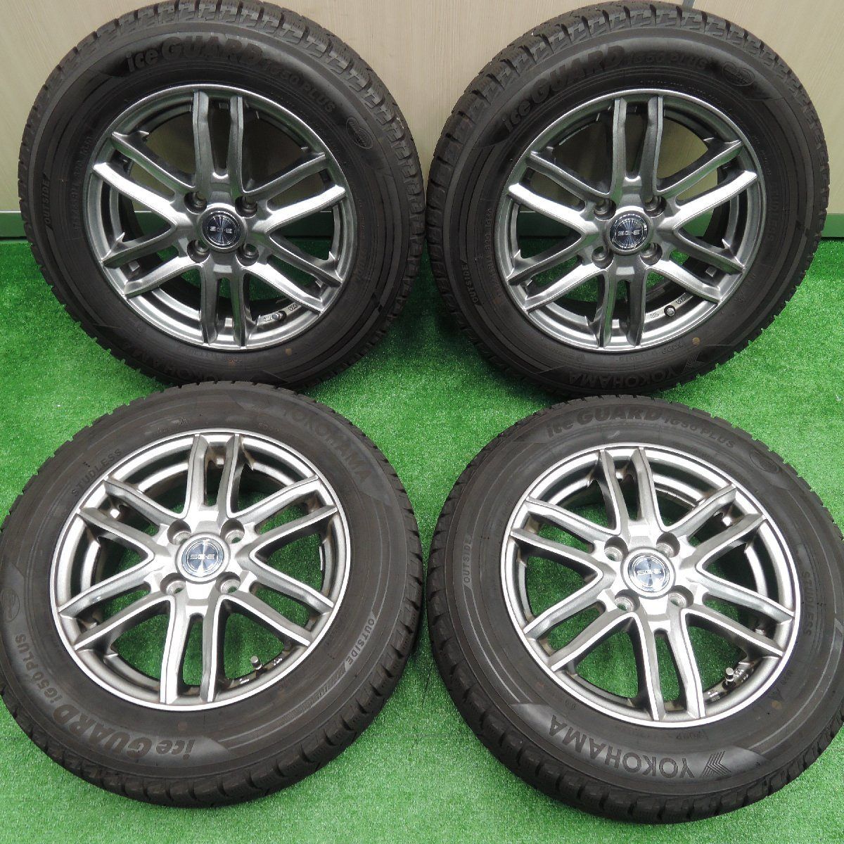 バリ溝 スタッドレスタイヤ 4本セット 14インチアルミホイール