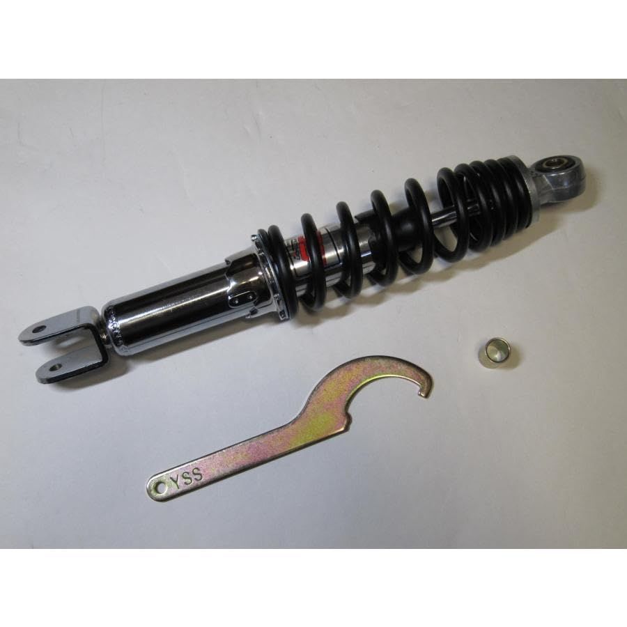 数量限定】310mm 5段階式スプリングプリロード クローム/ブラック