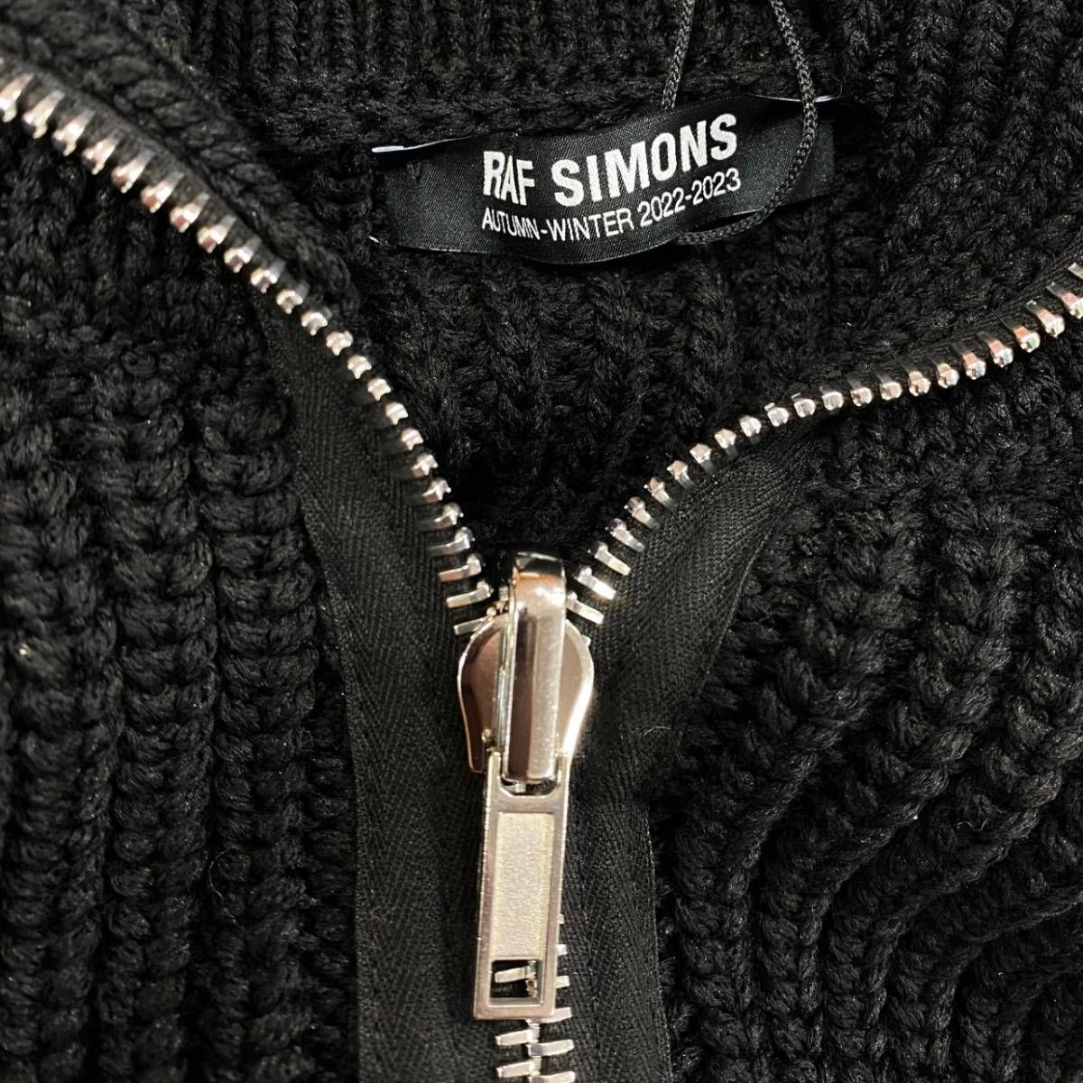 定価301400円 新品 RAF SIMONS 22AW Bulky knit turtle neck cardigan 
