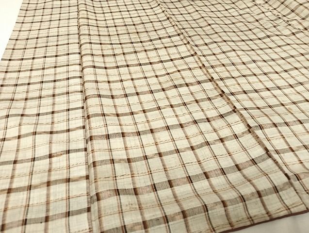 平和屋着物○国指定重要無形文化財 本場久米島紬 手織 正絹 逸品