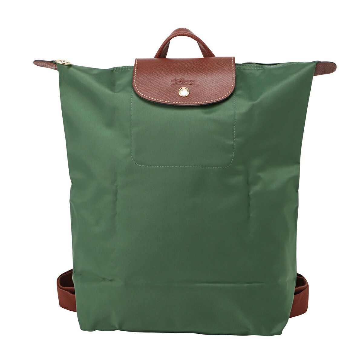 Longchamp Le Pliage Nylon Backpack Green - Authentic - Used - Good Condition Longchamp Le Pliage Backpack M British Green Recycled Nylon  main image 2