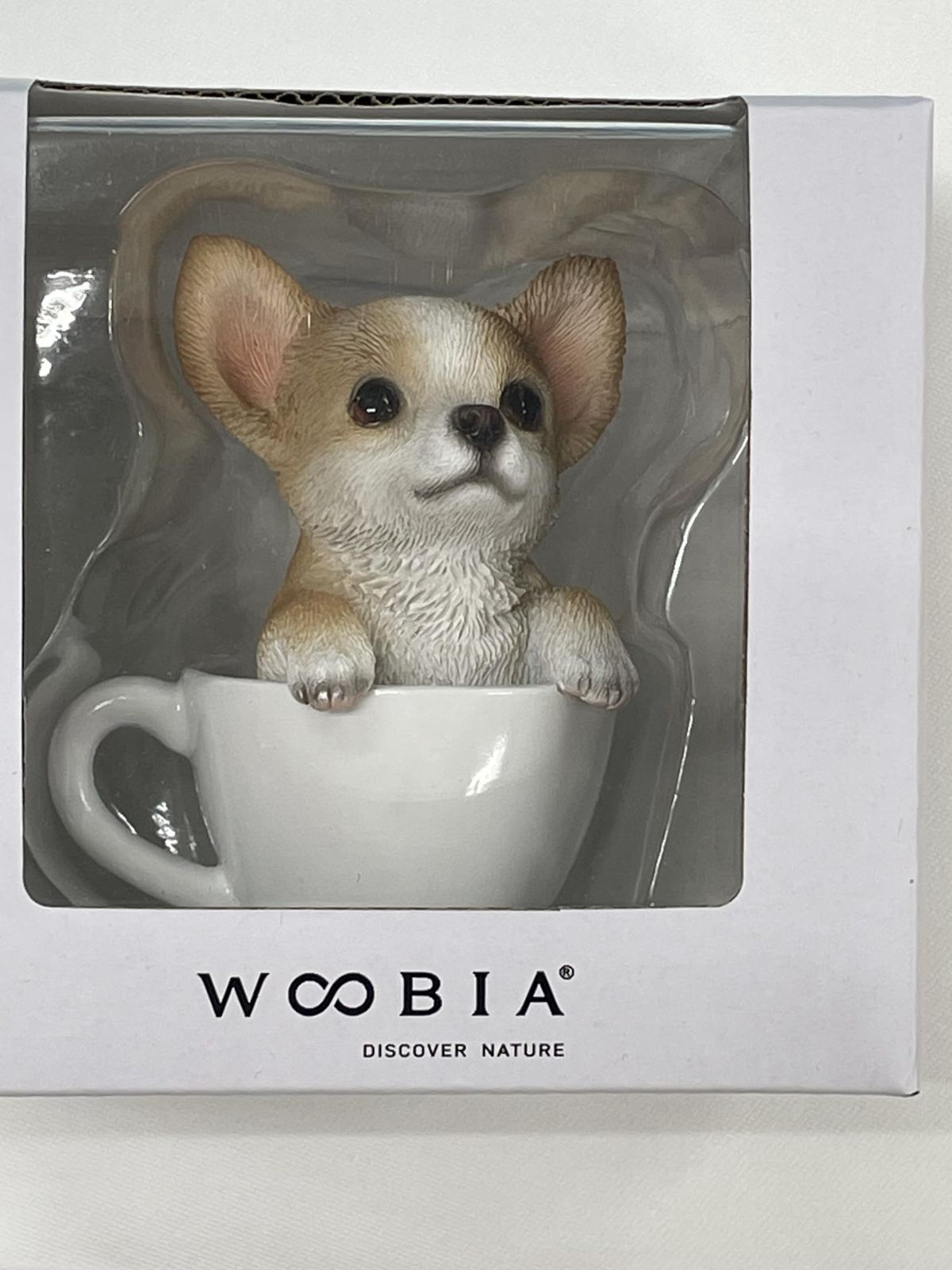 ウービア WOOBIA チワワのティーカップ 小 置物 犬 ドック インテリア