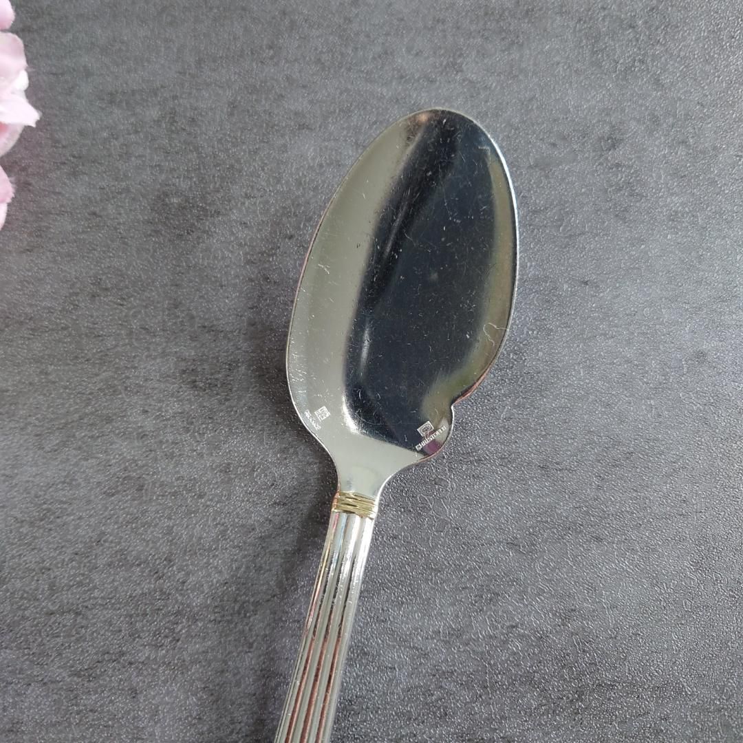 希少 クリストフル アリアゴールドリング ソーススプーン 1点 - メルカリ