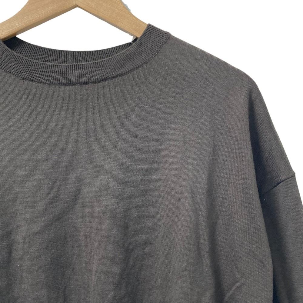 25 SS L’Appartement アパルトモン HALF SLEEVE P O 五分袖 ニットセーター プルオーバー ダークブラウン レディース 古着
