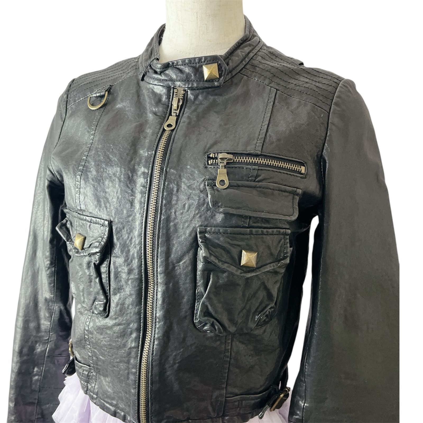 archive アンティークレザー シングルライダース グランジ