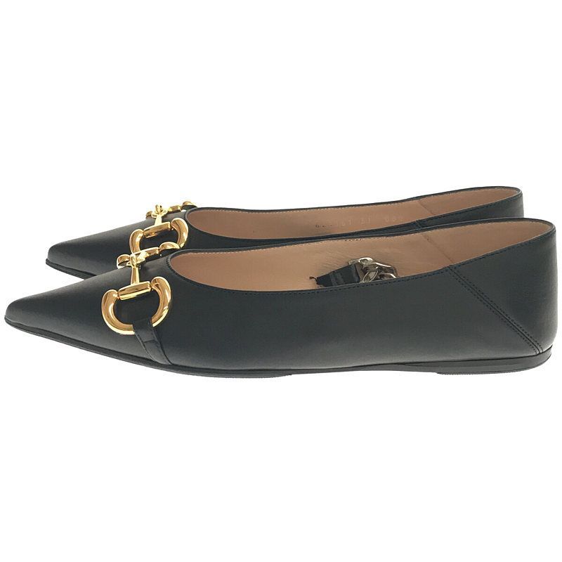 新品】 GUCCI / グッチ | leather ballet flat with Horsebit ホース