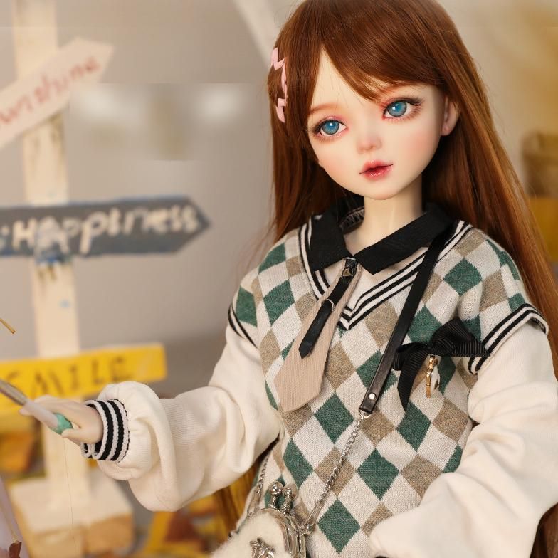 BJD1/3ドールフルセット♡本体 56cm 球体関節人形 眼球 洋服 メイク済