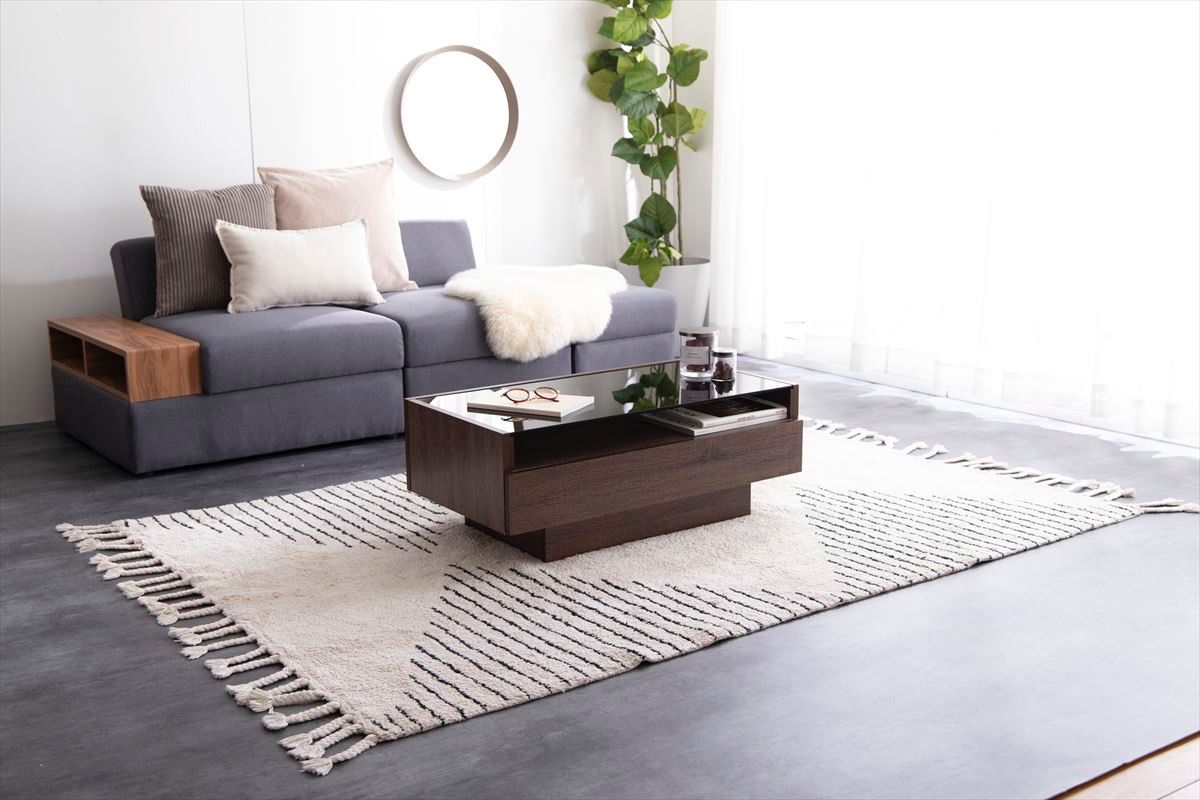 送料無料】【幅85cm】 ガラス天板センターテーブル 机 ディスプレイ