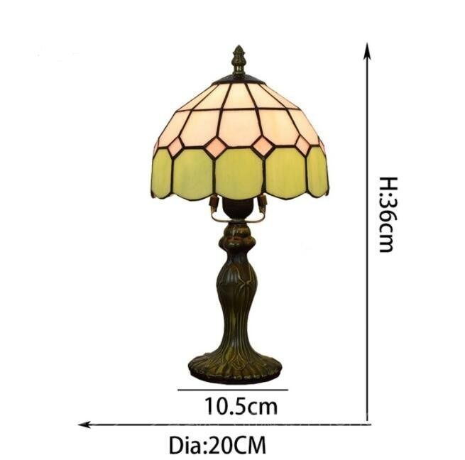 難あり ステンドランプ 電気スタンド テーブルライト 花柄 レトロな雰囲気がおしゃれヴィンテージティファニー技法デスクライト 絶対お買い得！
