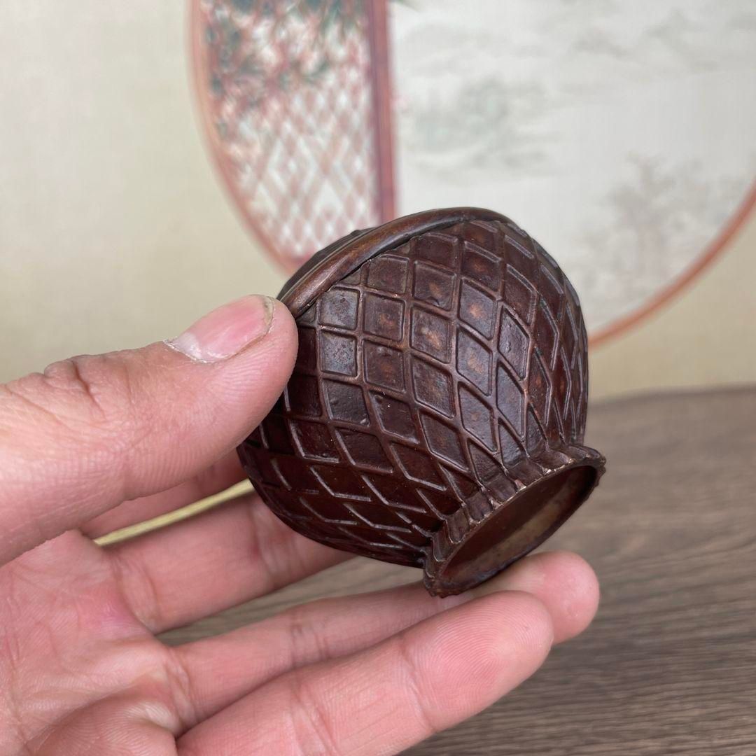 銅細工 竹編魚籃香炉 香道具 装飾品 工芸品 美術品 置物 - メルカリ 銅細工 竹編魚籃香炉 香道具 装飾品 工芸品 美術品 置物 - メルカリ