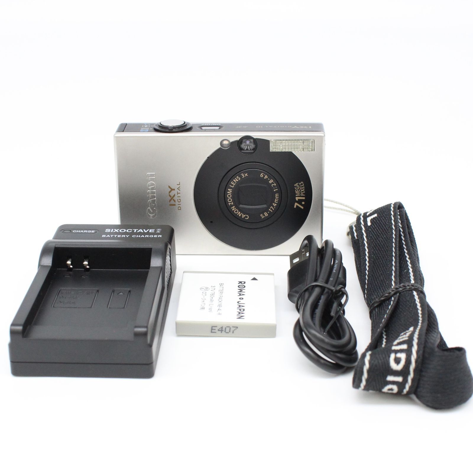 中古Canon デジタルカメラ IXY (イクシ) DIGITAL 10 シルバー IXYD10