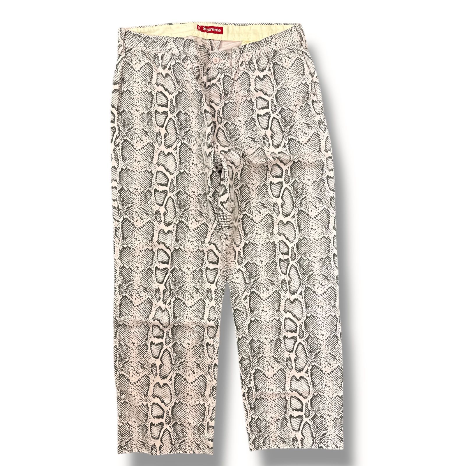 supreme チノパン　ワークパンツ　シュプリーム　スネーク　パイソン　シュプ 国内正規 Supreme 24SS Snake Print Chino Pant スネークプリント