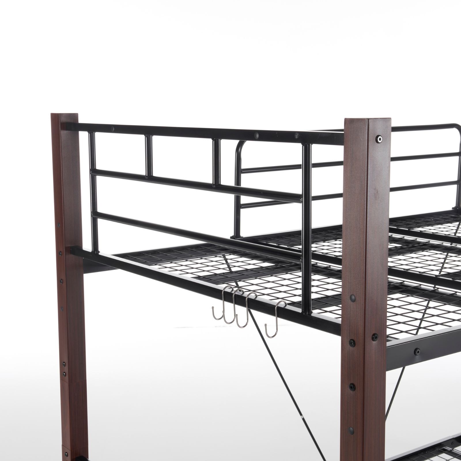 高さ150cm】 ロフトベッド パイプベッド シングル ロータイプ 分割可能