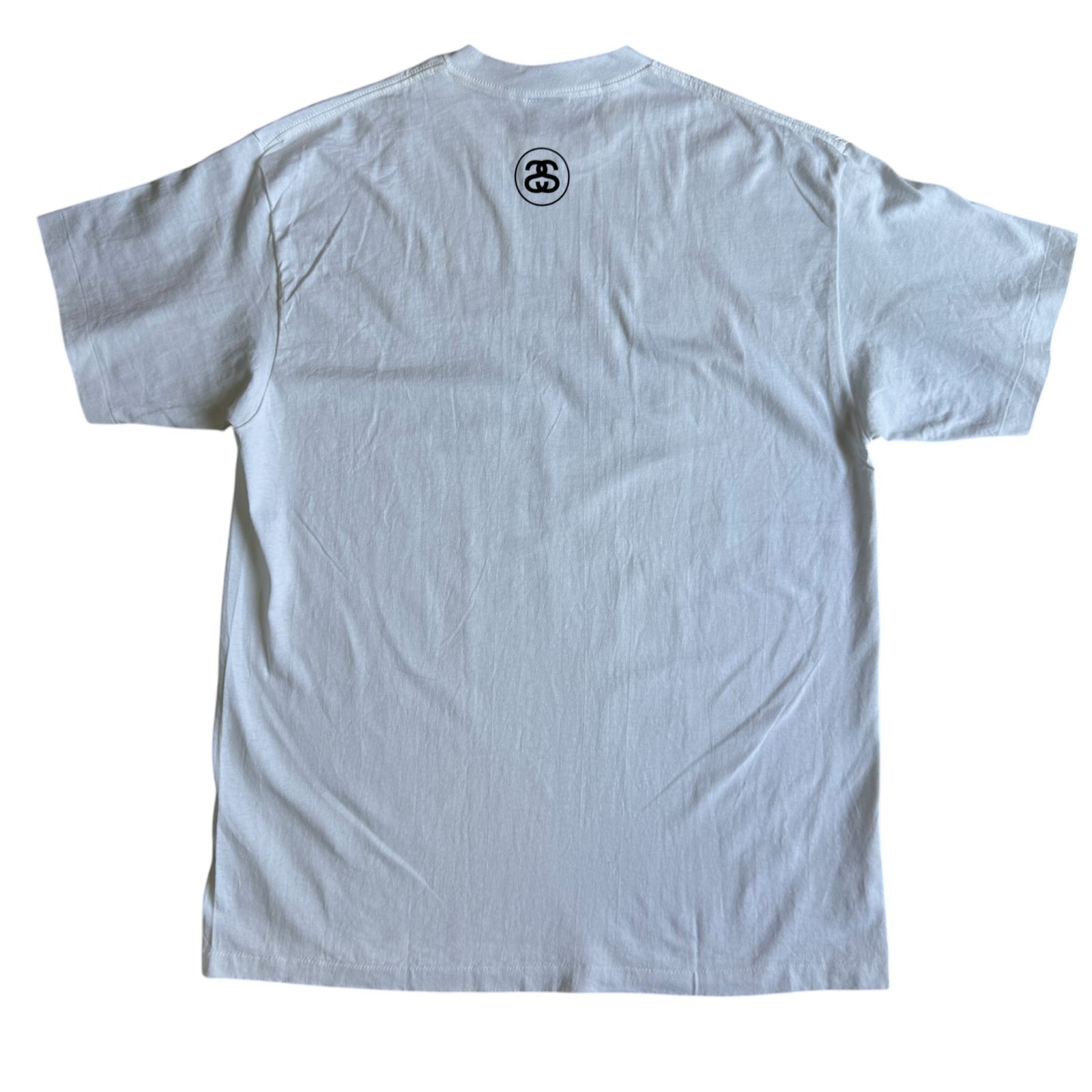 90s STUSSY n4 ロゴ プリント Tシャツ XLサイズ 紺タグ MADE IN USA 